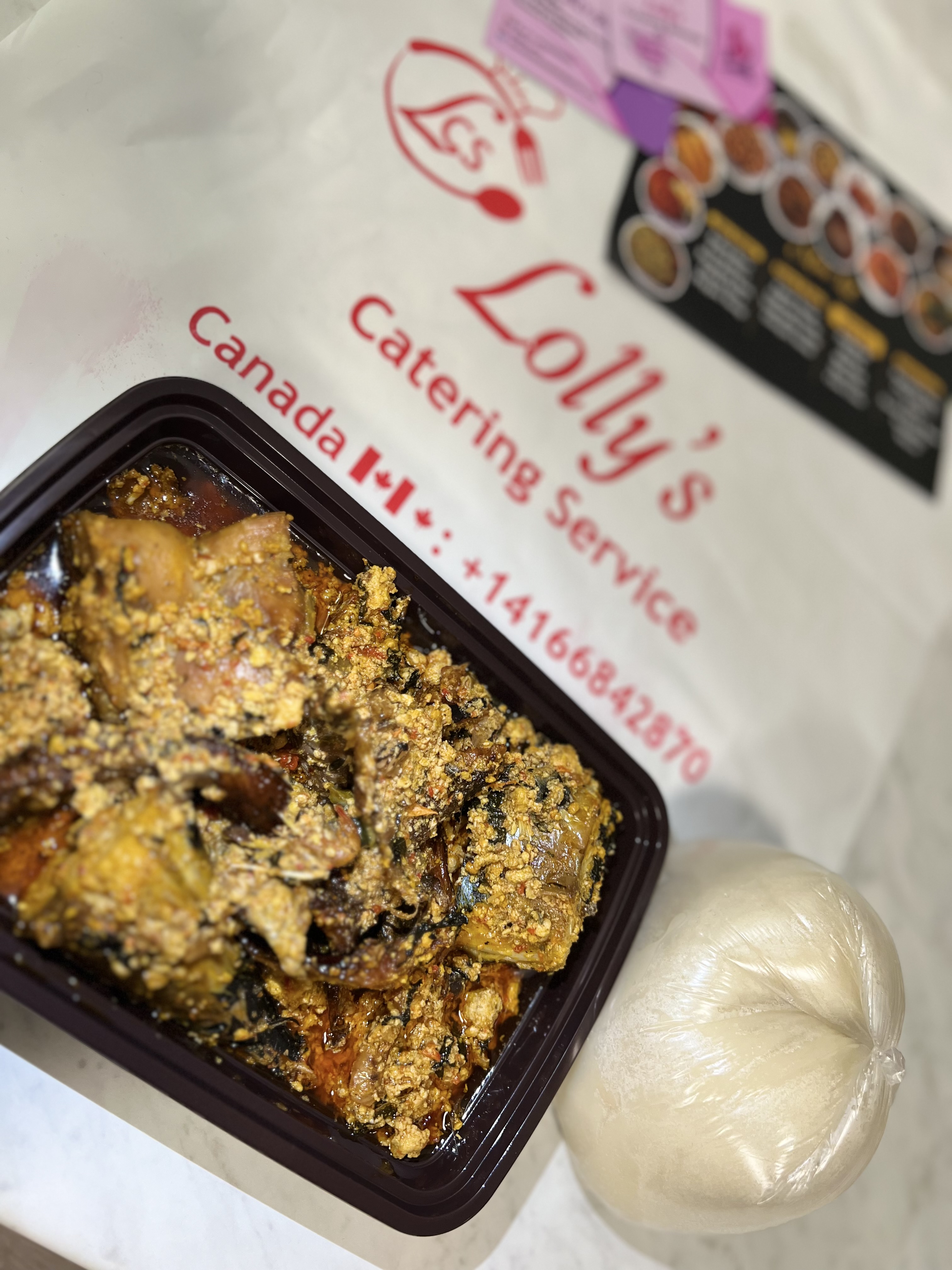Nigerian soup plate
