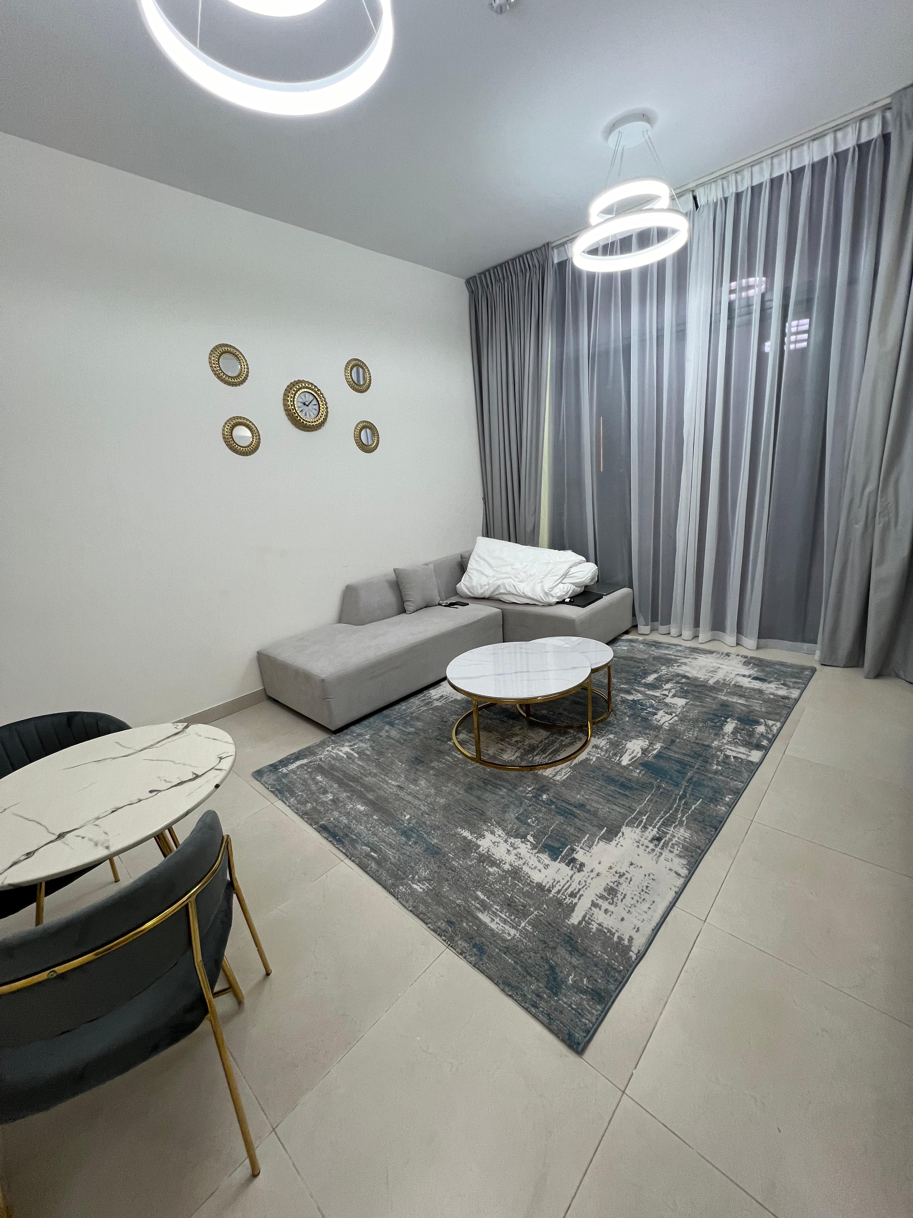 Living room after cleaning service