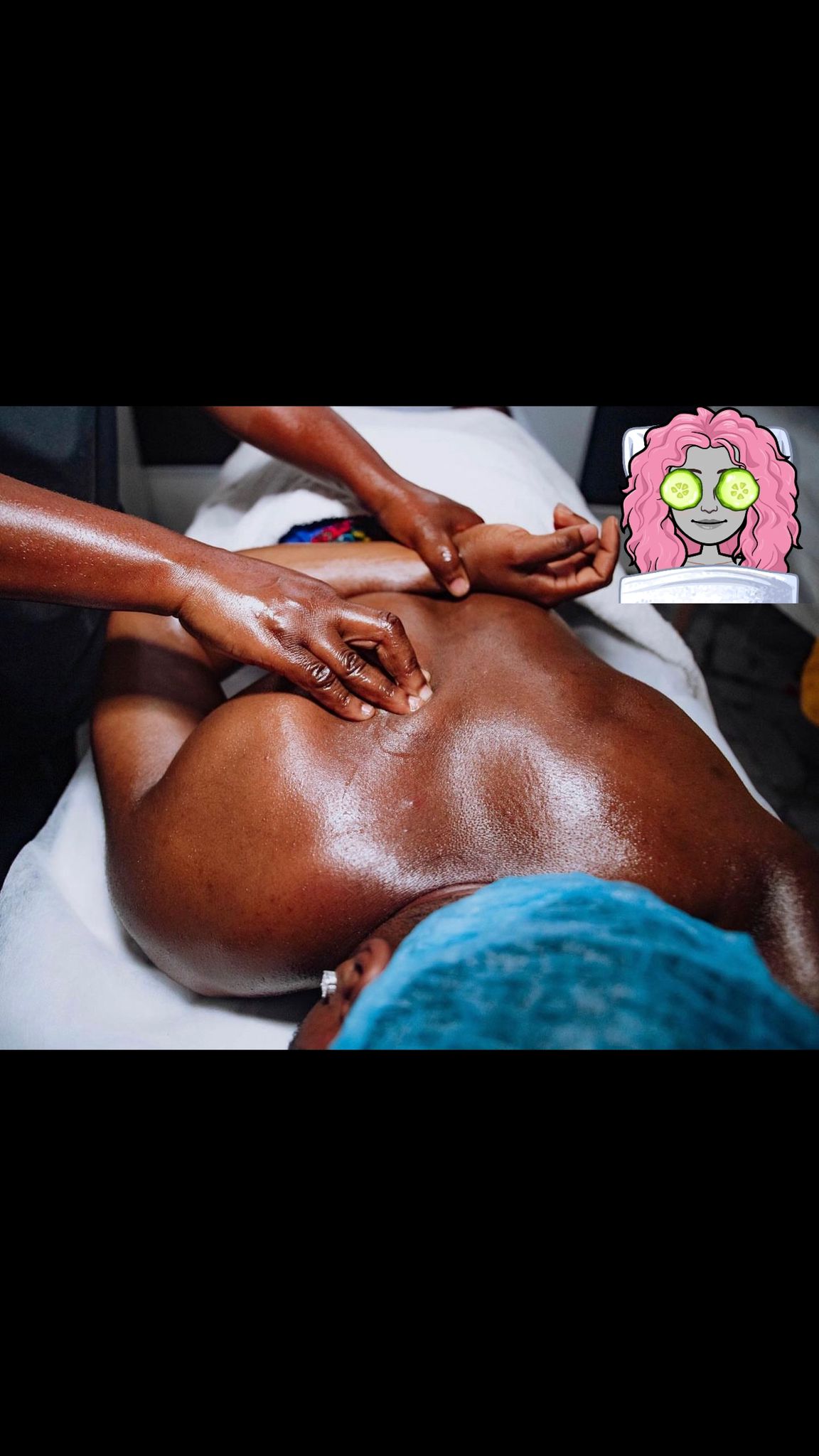 Massage session in progress